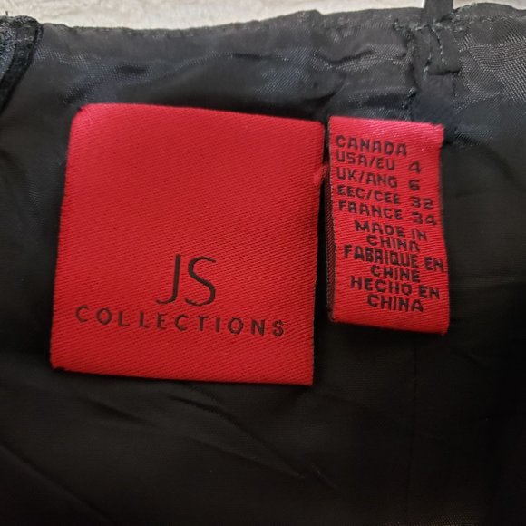 JS Collection black spaghetti straps crop top with ruffles Size 4(US) - Picture 3 of 4